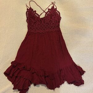 Free People Adele Mini Dress Large